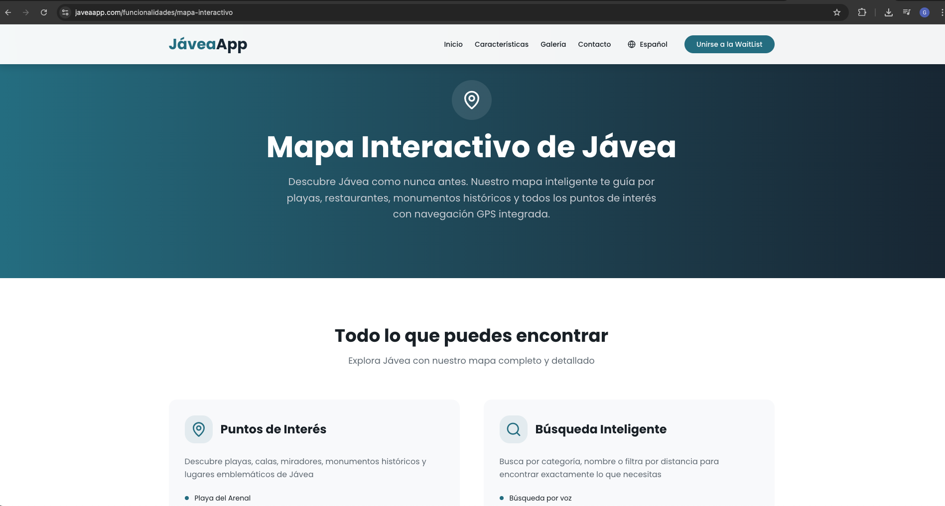 Imagen de Javea App Web